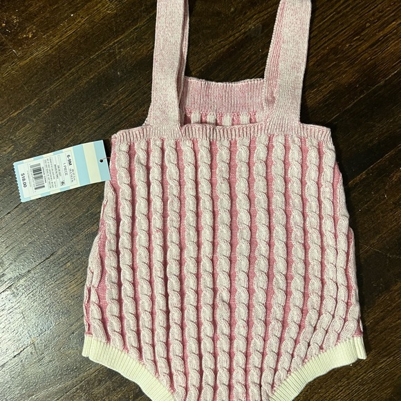 NWT Cat & Jack Baby Braided Cable Knit Sweater - Picture 3 of 4